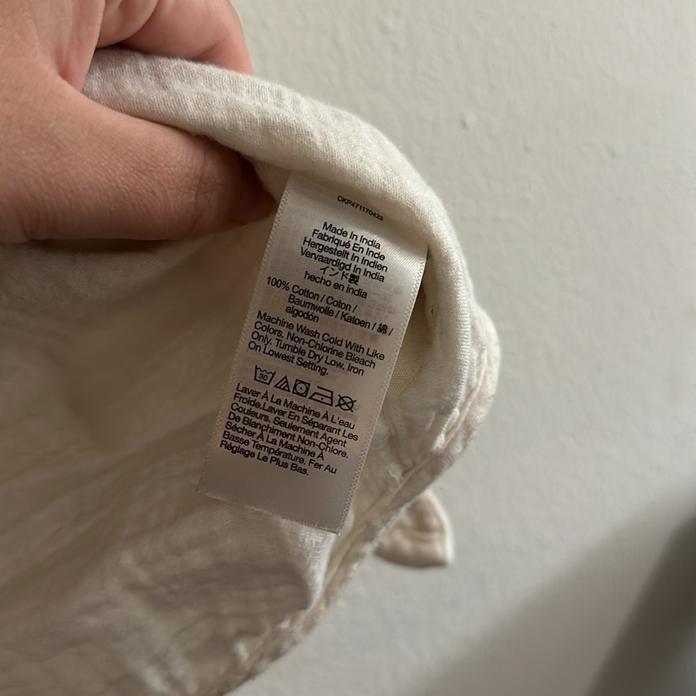 Madewell tie front shirt - Picture 5 of 6